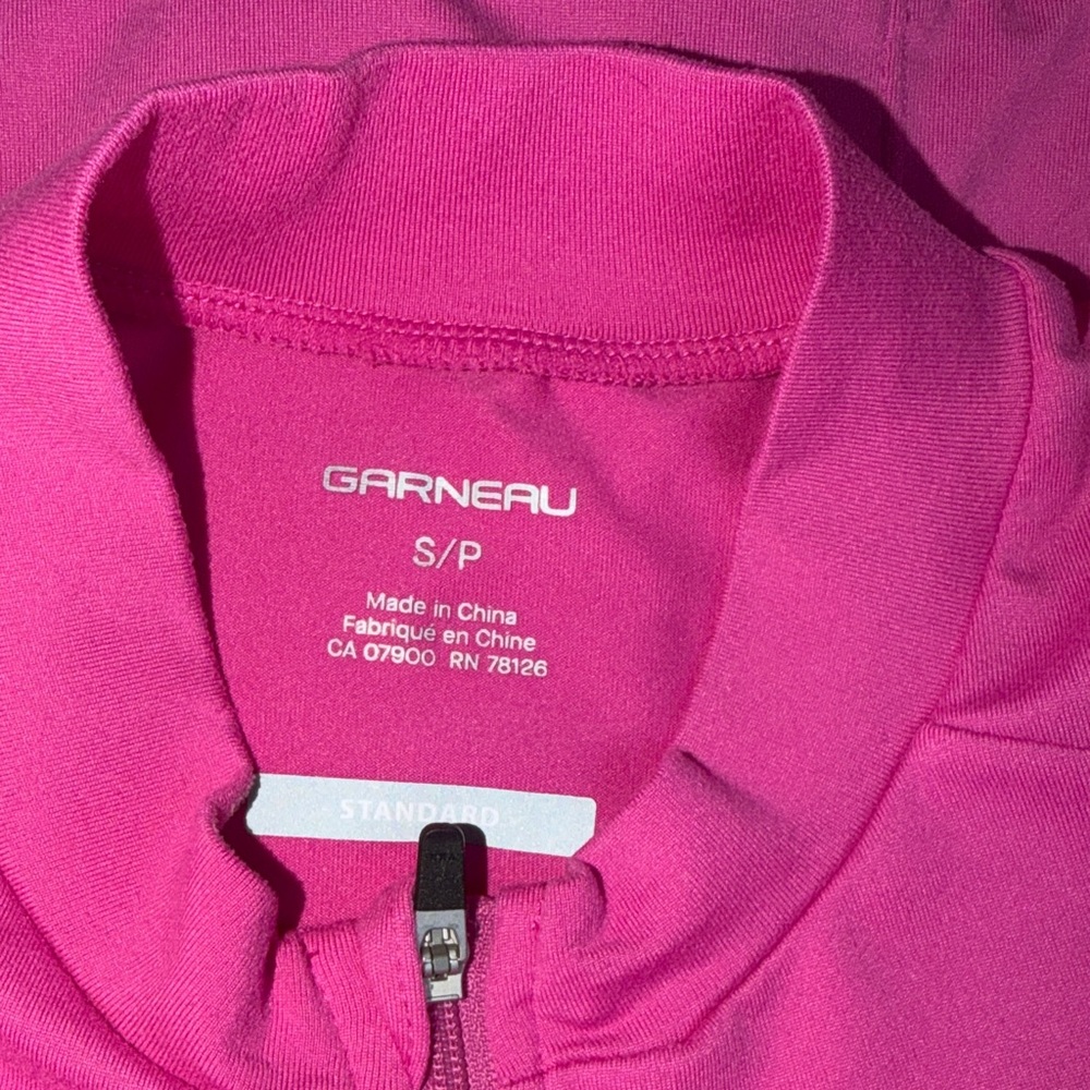 Garneau Breeze Cycling Jersey Pink Long Sleeve Athletic Top Small - Picture 4 of 6